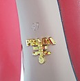 Ensemble, Prada (Italian, founded 1913), (a, b) wool, synthetic, (c, d) leather, synthetic, metal, (e) leather, metal, Italian
